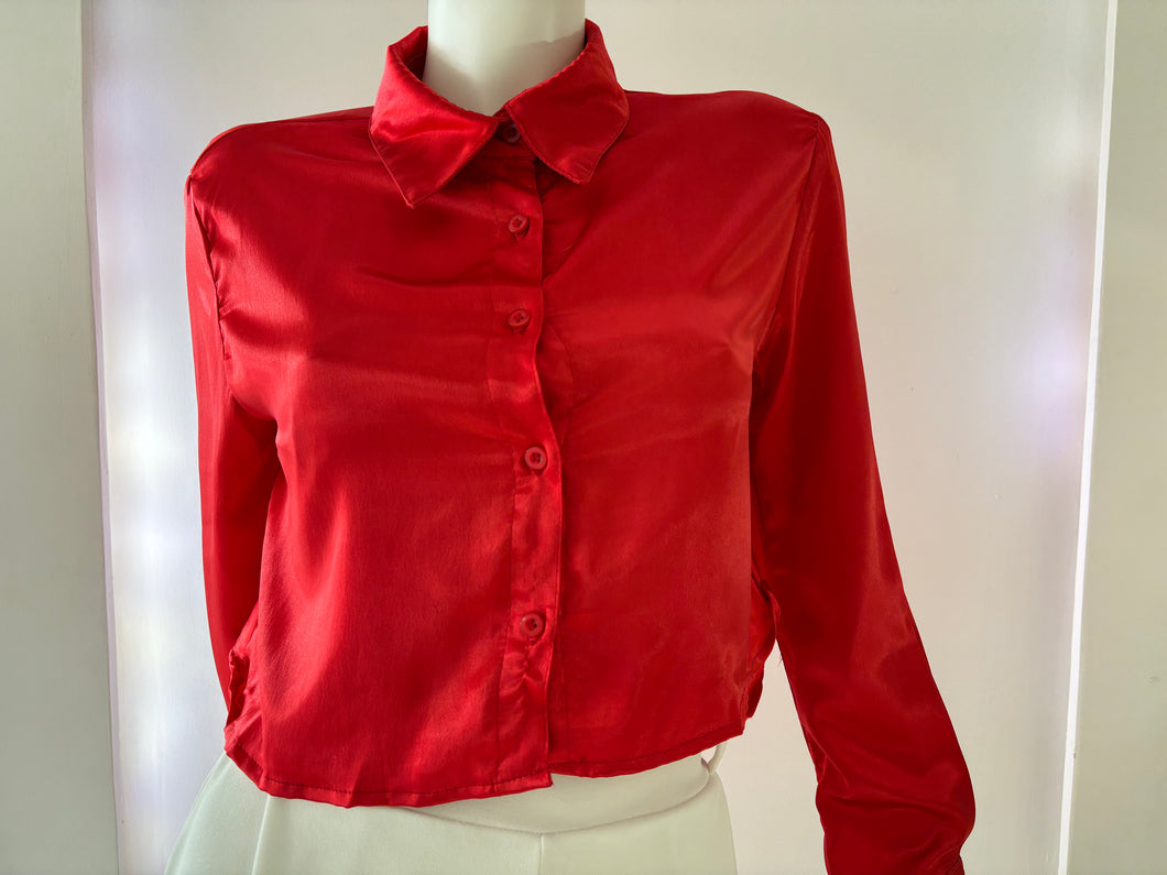 Blusa satinada