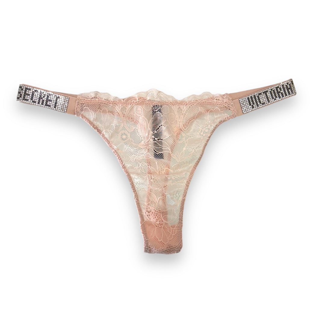 Tanga encaje rosa