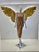 Cargar imagen en el visor de la galería, Vestido dorado lentejuelas
