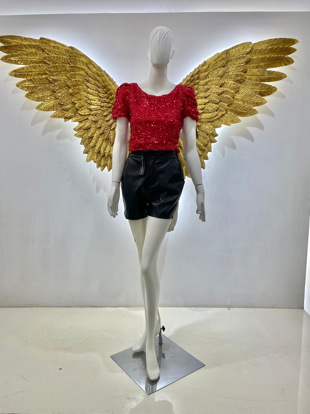 Blusa lentejuelas roja