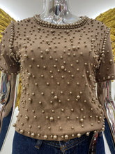 Cargar imagen en el visor de la galería, Blusa Perlas Moka
